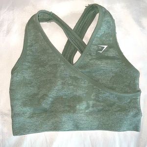 Gymshark Camo Strappy Bra Small